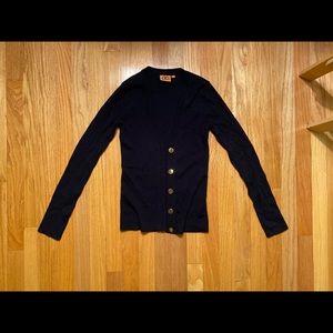 100% Wool Navy Blue Tory Burch Sweater